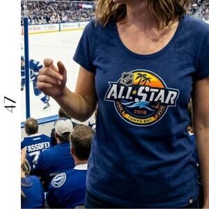 47 NHL All-Star Tampa Bay Tee L – Graphic Sports Fan T-Shirt EUC
